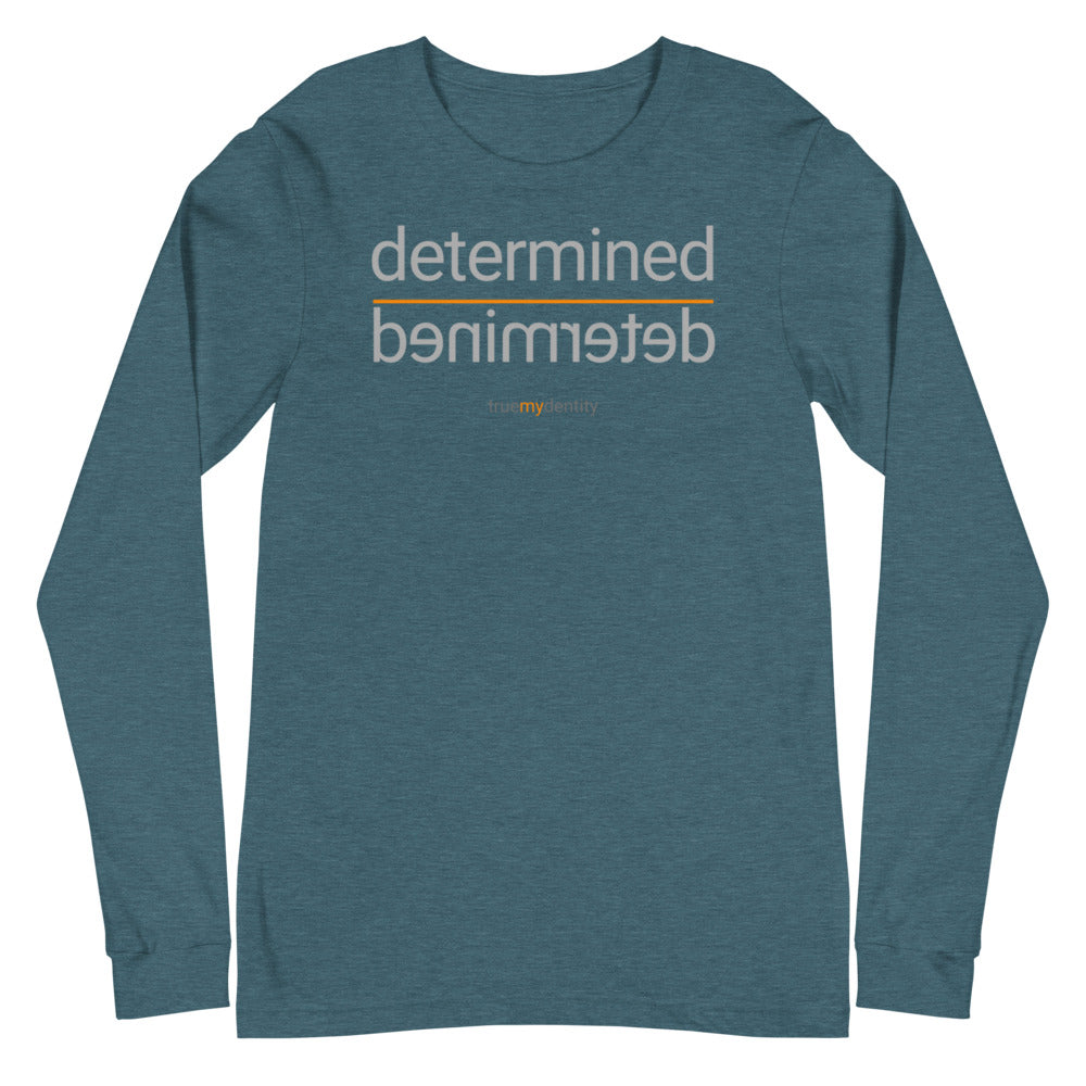 DETERMINED Long Sleeve Shirt Reflection Design | Unisex