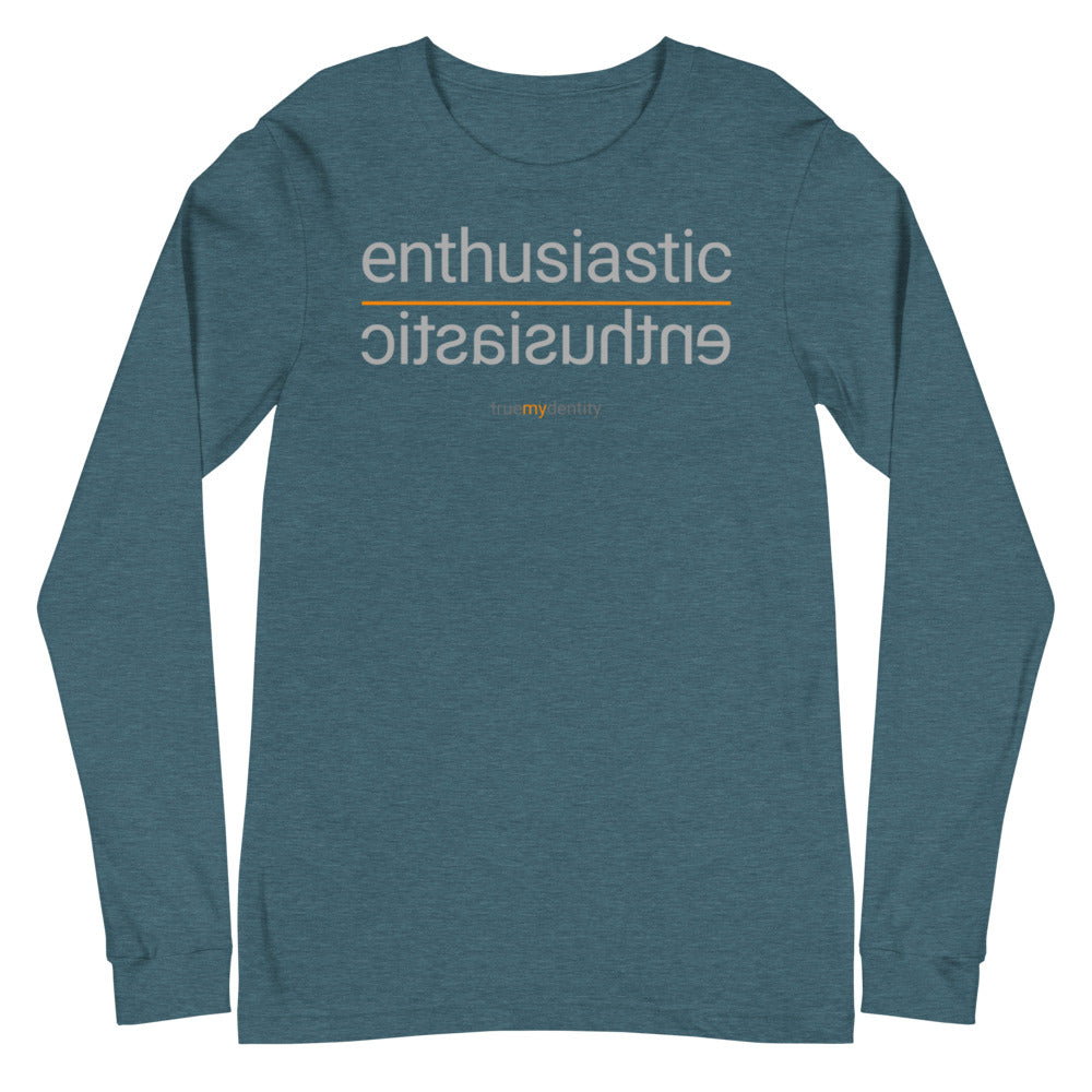 ENTHUSIASTIC Long Sleeve Shirt Reflection Design | Unisex