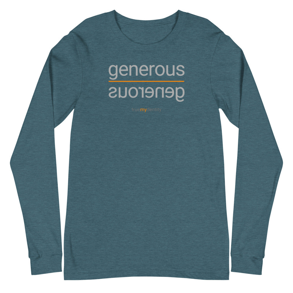 GENEROUS Long Sleeve Shirt Reflection Design | Unisex