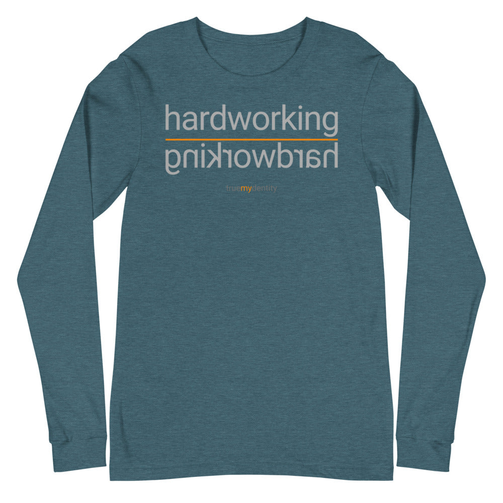 HARDWORKING Long Sleeve Shirt Reflection Design | Unisex
