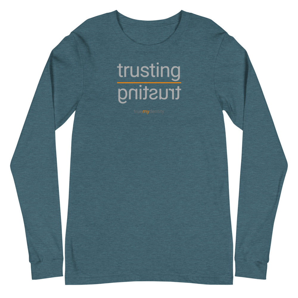 TRUSTING Long Sleeve Shirt Reflection Design | Unisex