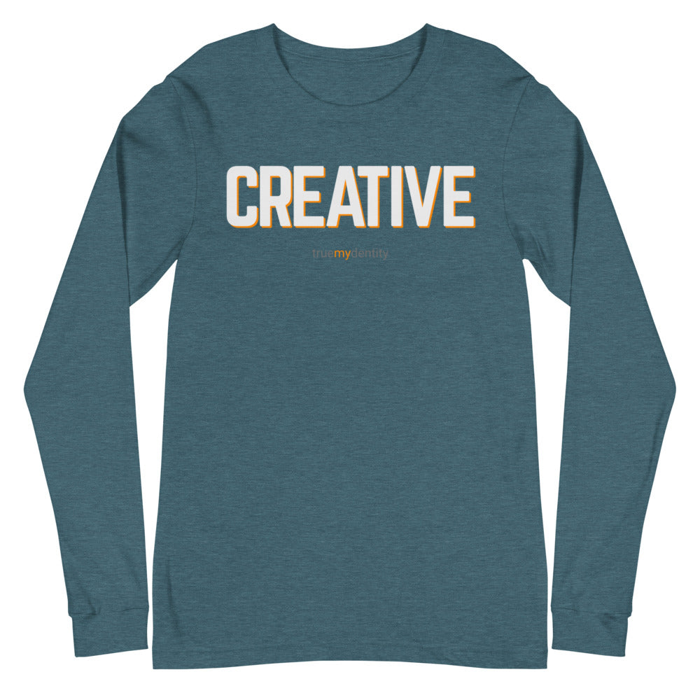 CREATIVE Long Sleeve Shirt Bold Design | Unisex
