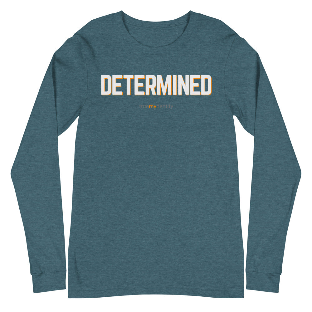 DETERMINED Long Sleeve Shirt Bold Design | Unisex