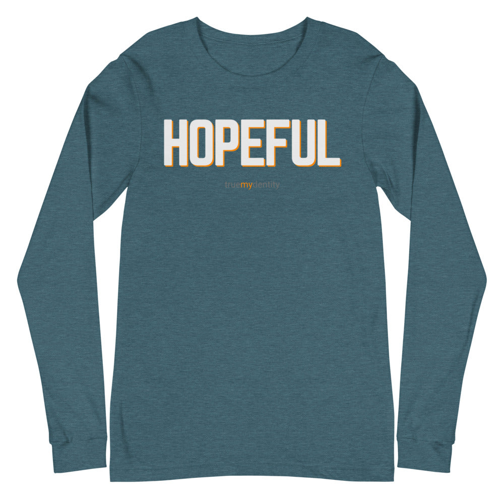 HOPEFUL Long Sleeve Shirt Bold Design | Unisex