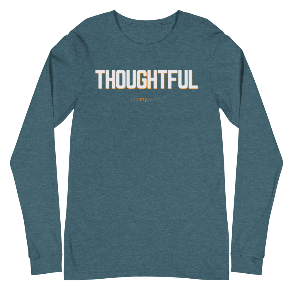 THOUGHTFUL Long Sleeve Shirt Bold Design | Unisex