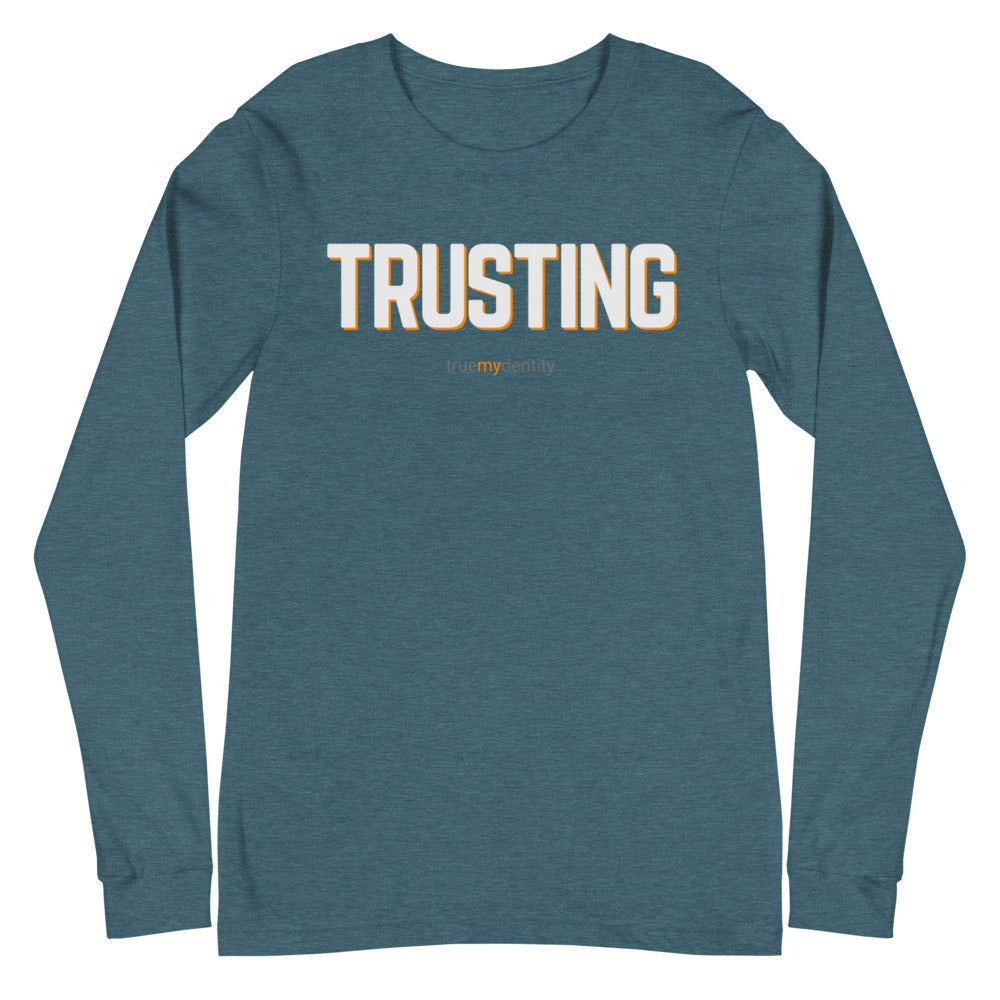 TRUSTING Long Sleeve Shirt Bold Design | Unisex