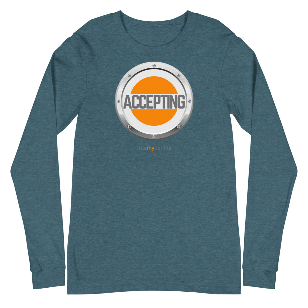 ACCEPTING Long Sleeve Shirt Core Design | Unisex
