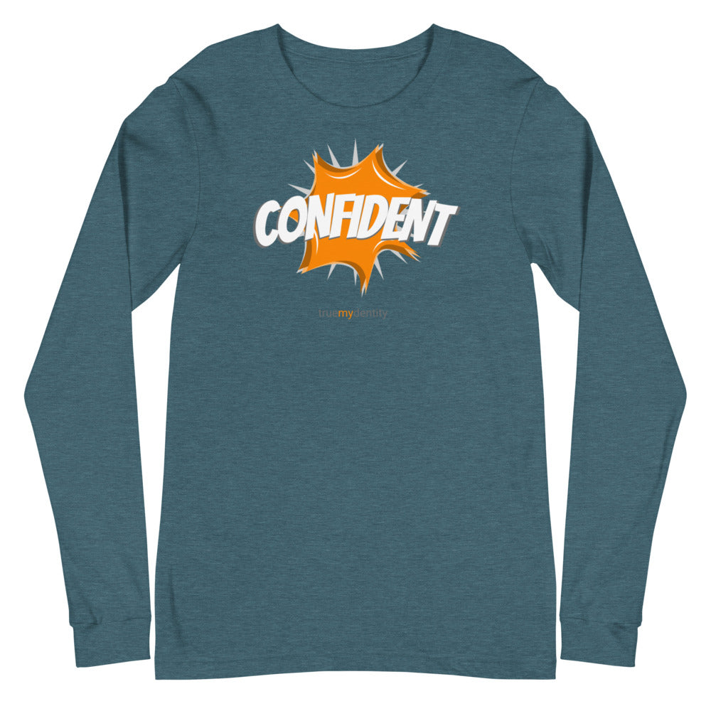 CONFIDENT Long Sleeve Shirt Action Design | Unisex