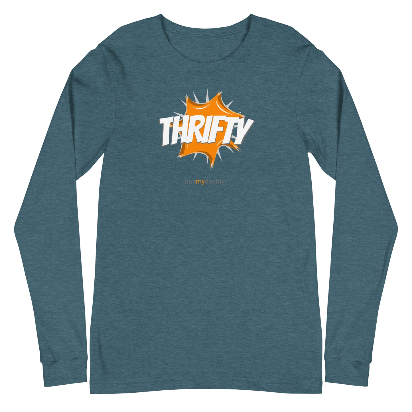 THRIFTY Long Sleeve Shirt Action Design | Unisex