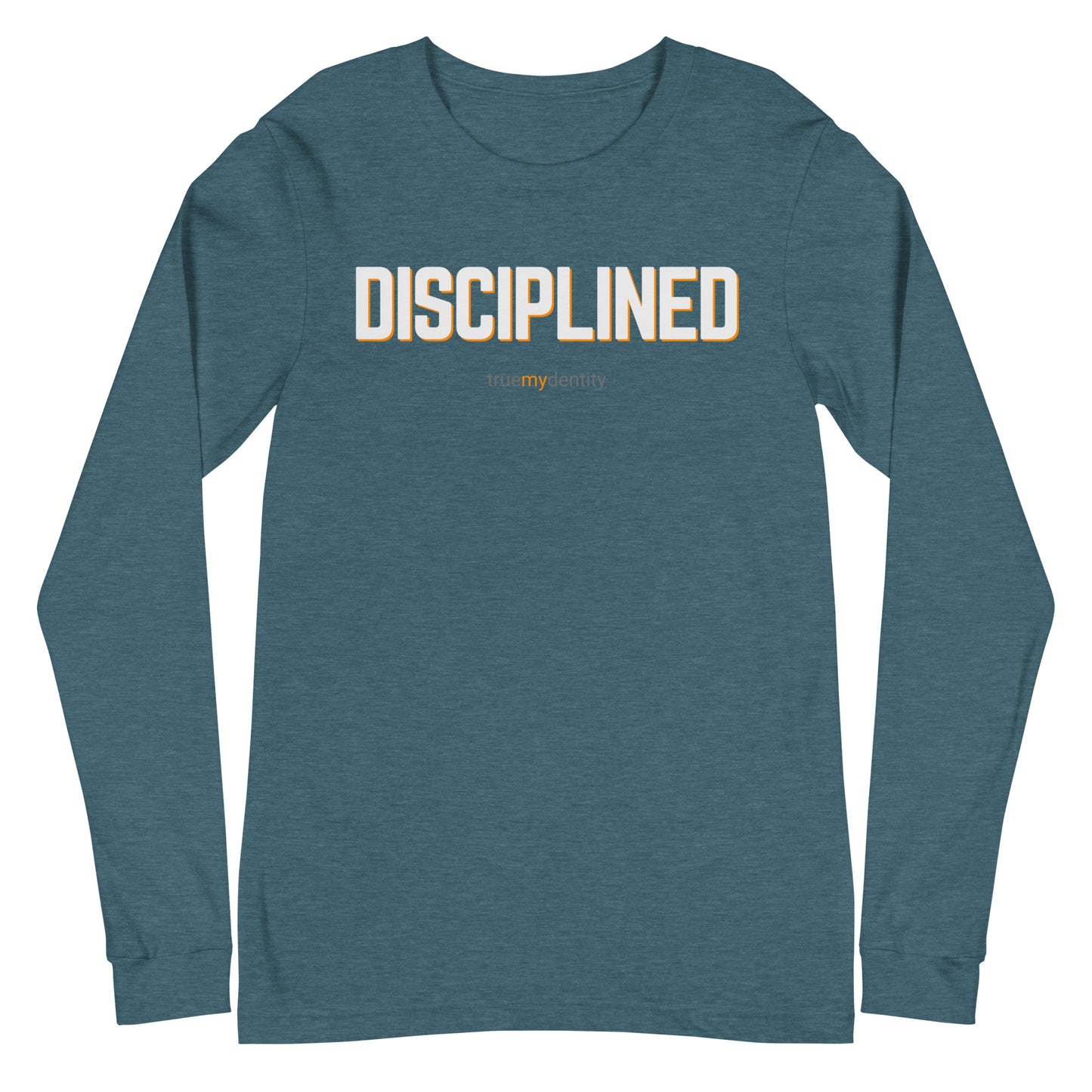 DISCIPLINED Long Sleeve Shirt Bold Design | Unisex