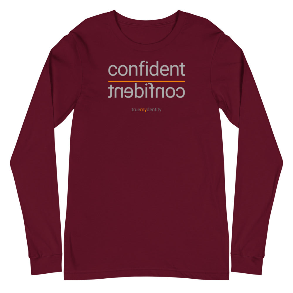 CONFIDENT Long Sleeve Shirt Reflection Design | Unisex