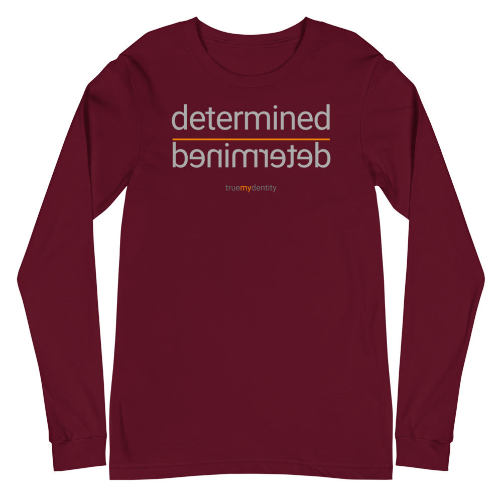 DETERMINED Long Sleeve Shirt Reflection Design | Unisex