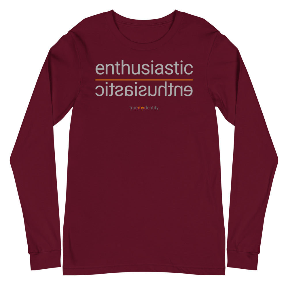 ENTHUSIASTIC Long Sleeve Shirt Reflection Design | Unisex