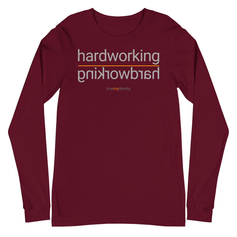 HARDWORKING Long Sleeve Shirt Reflection Design | Unisex