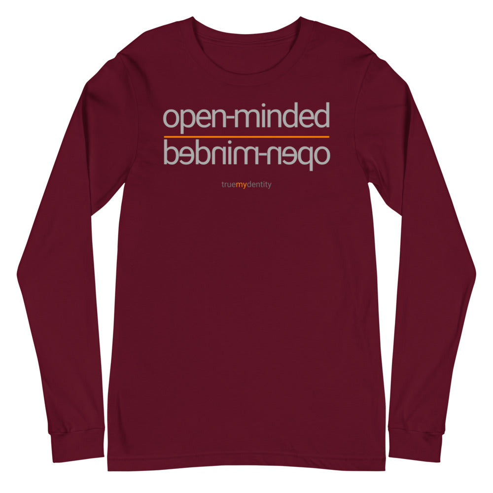 OPEN-MINDED Long Sleeve Shirt Reflection Design | Unisex