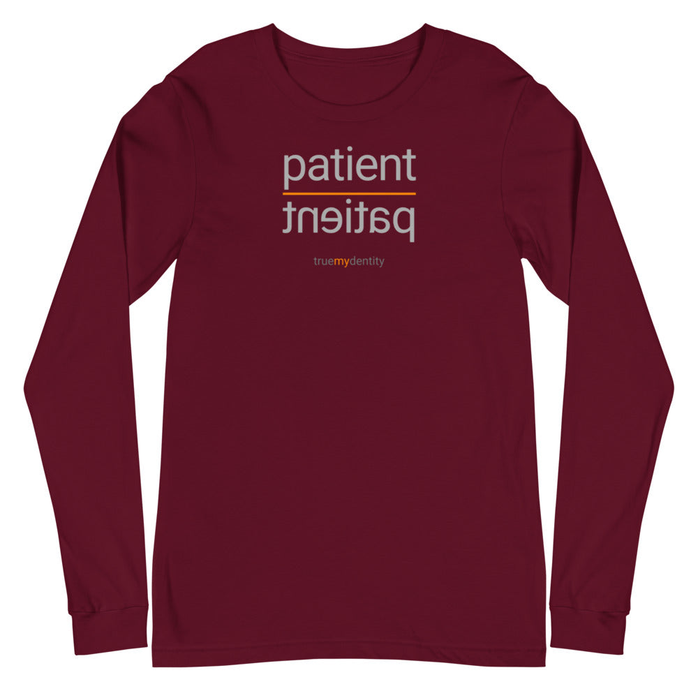 PATIENT Long Sleeve Shirt Reflection Design | Unisex