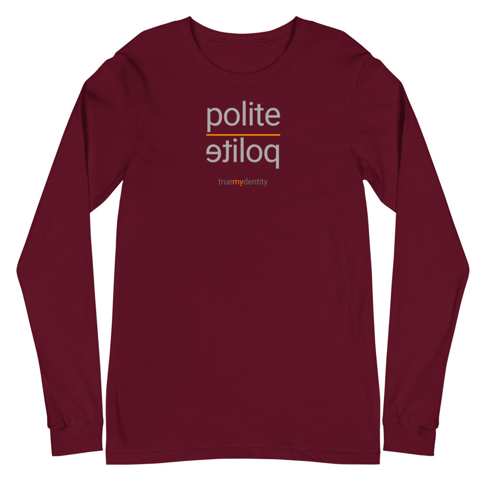 POLITE Long Sleeve Shirt Reflection Design | Unisex