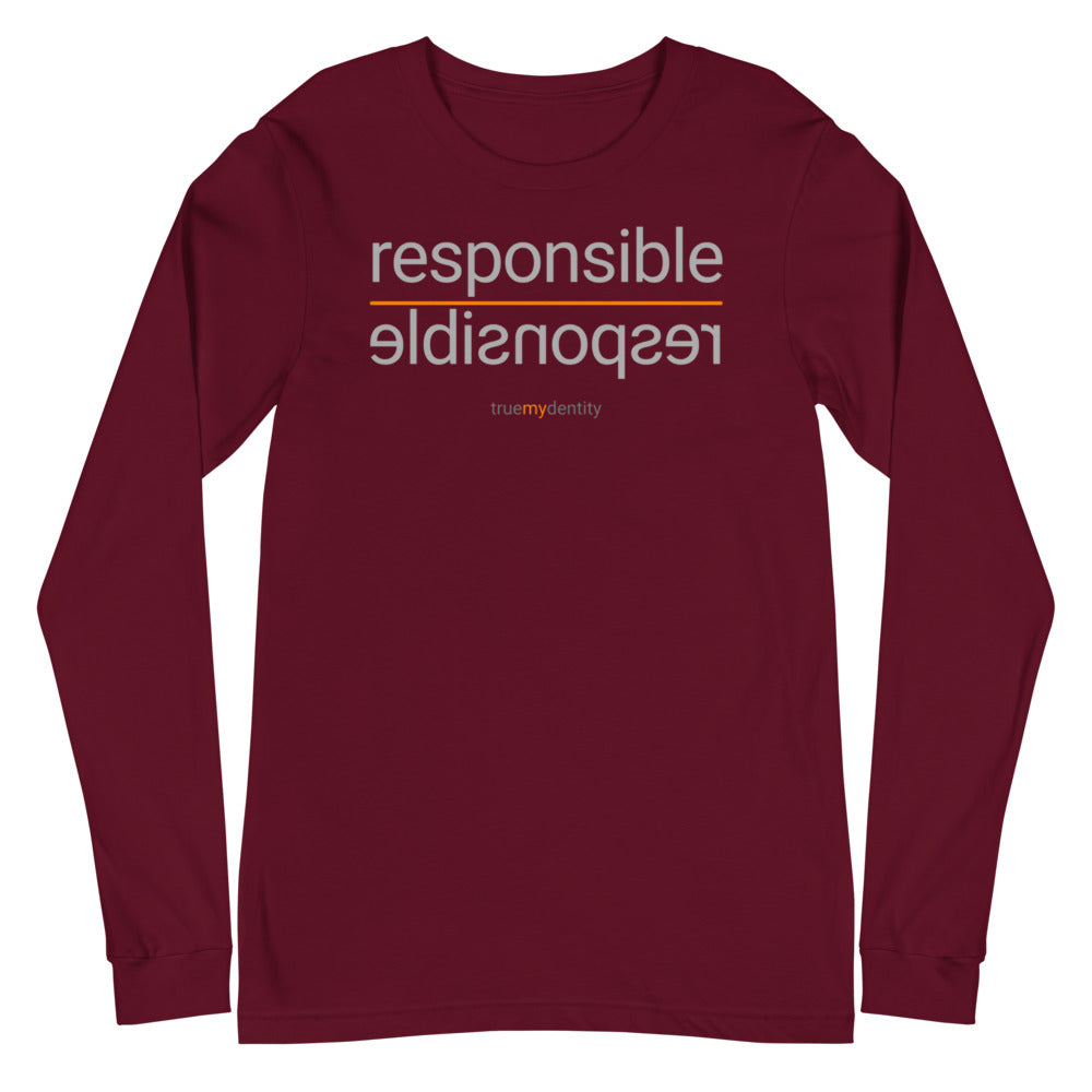 RESPONSIBLE Long Sleeve Shirt Reflection Design | Unisex