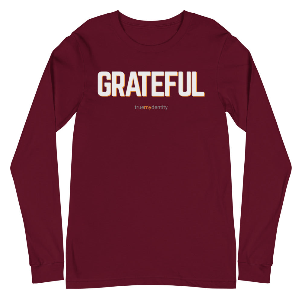 GRATEFUL Long Sleeve Shirt Bold Design | Unisex