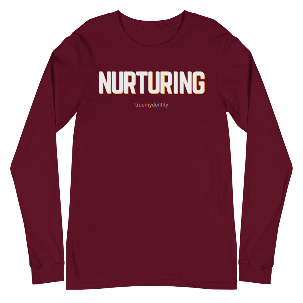 NURTURING Long Sleeve Shirt Bold Design | Unisex