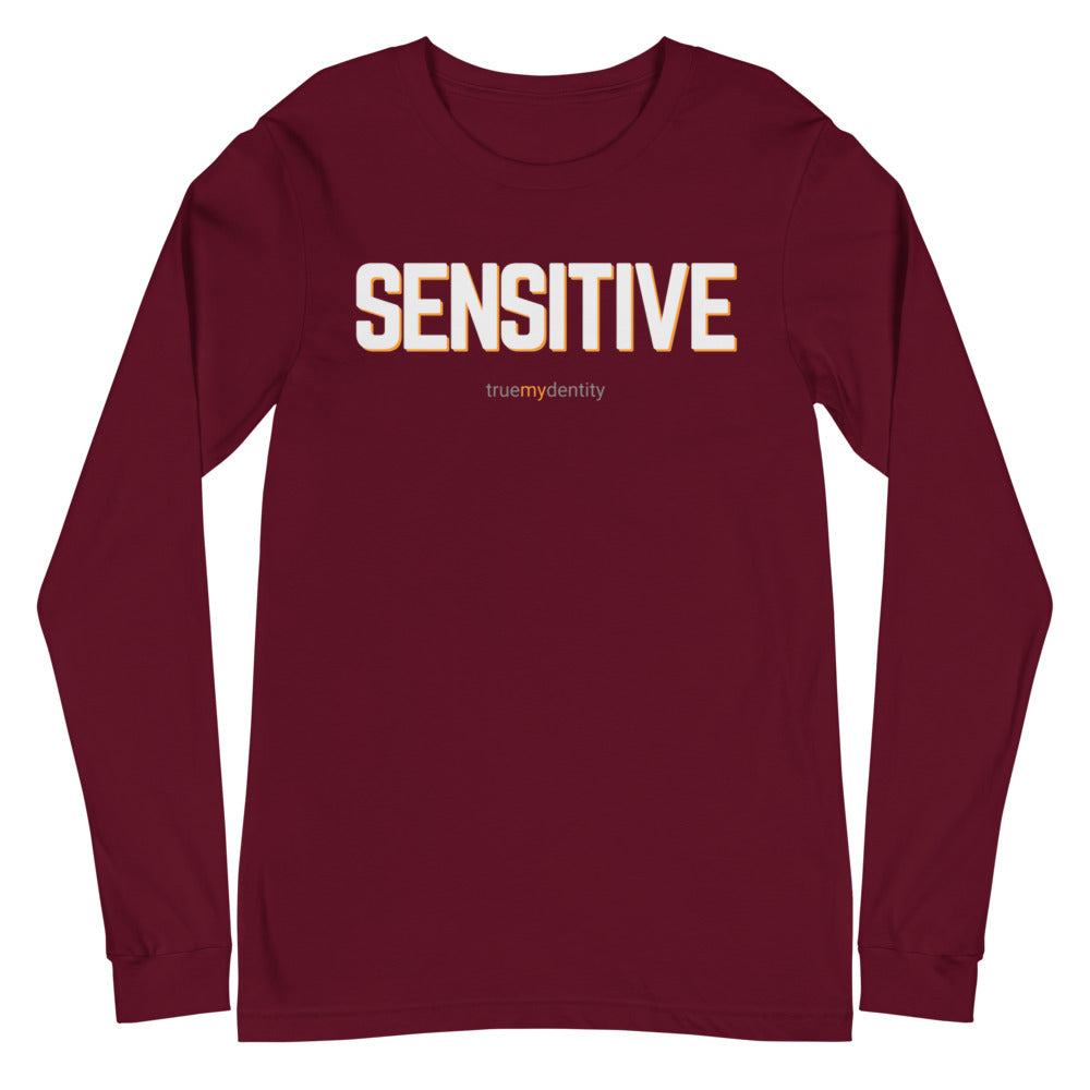 SENSITIVE Long Sleeve Shirt Bold Design | Unisex