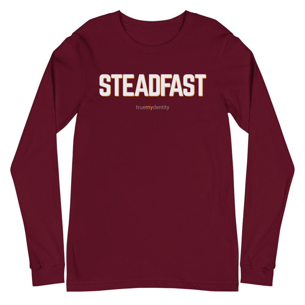 STEADFAST Long Sleeve Shirt Bold Design | Unisex