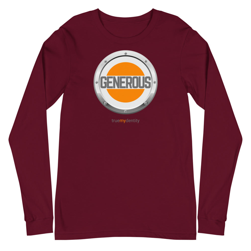 GENEROUS Long Sleeve Shirt Core Design | Unisex