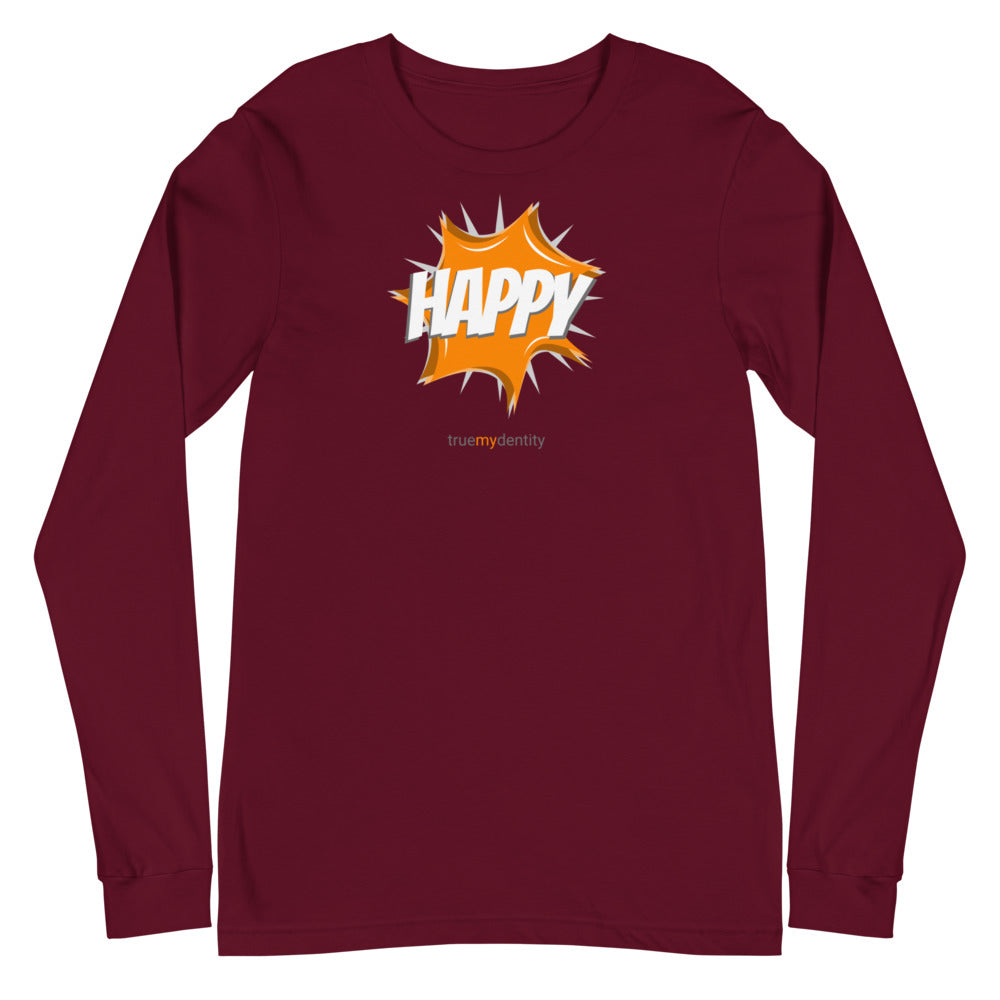 HAPPY Long Sleeve Shirt Action Design | Unisex