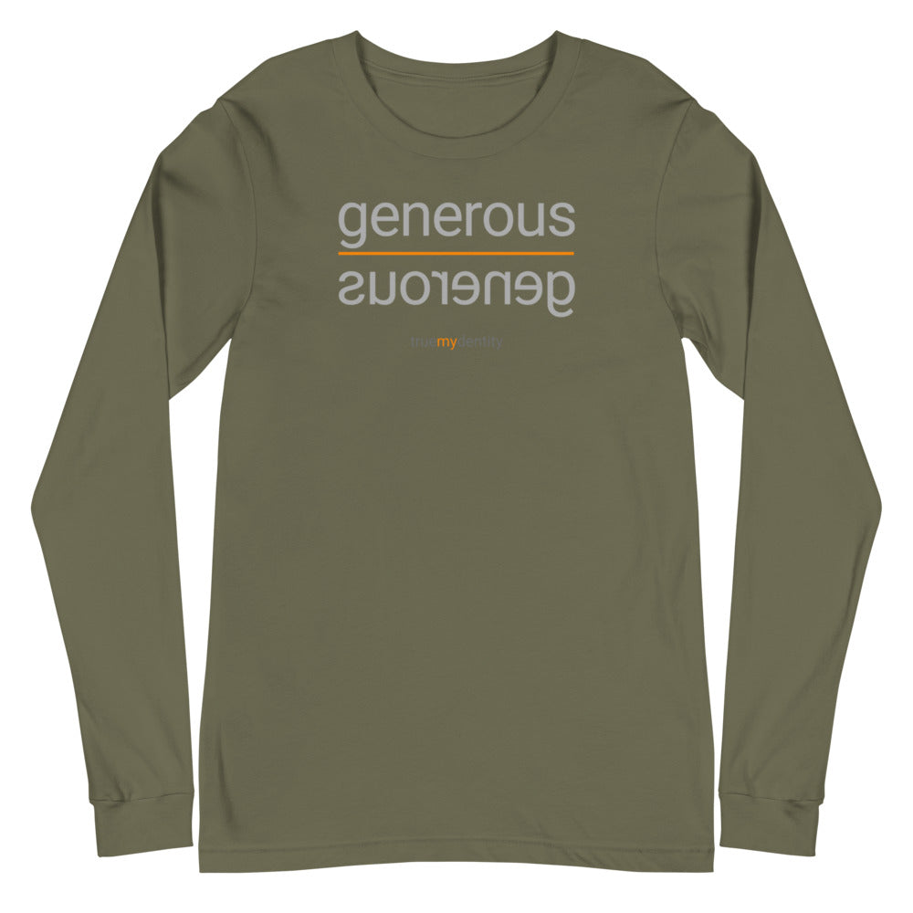 GENEROUS Long Sleeve Shirt Reflection Design | Unisex