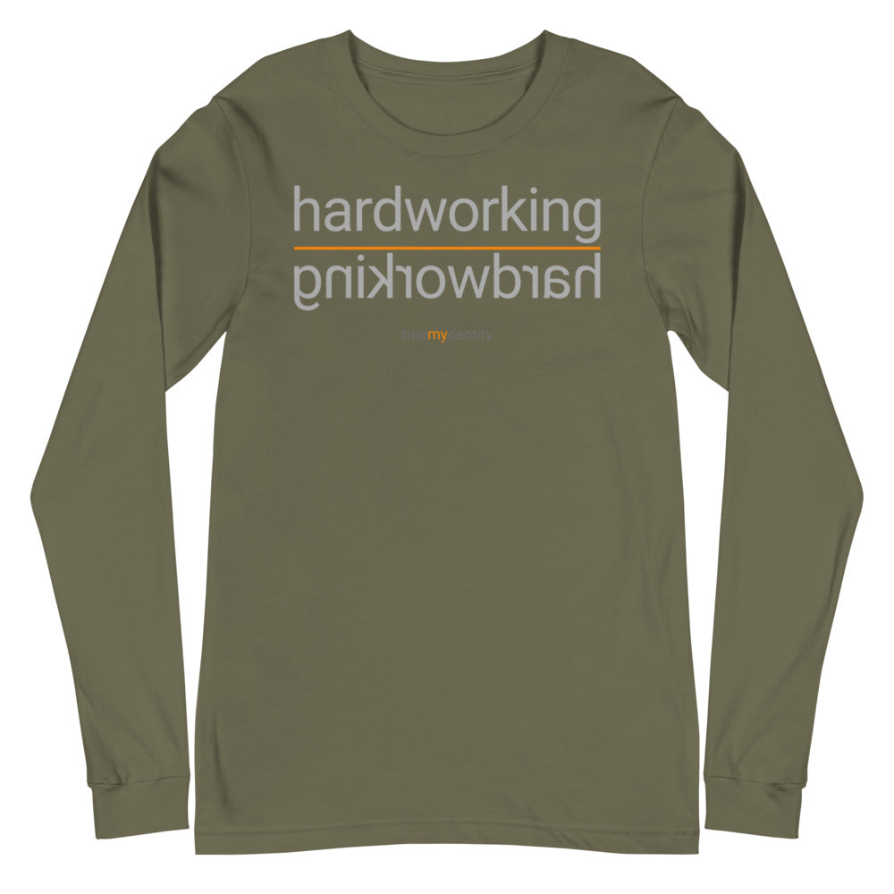 HARDWORKING Long Sleeve Shirt Reflection Design | Unisex