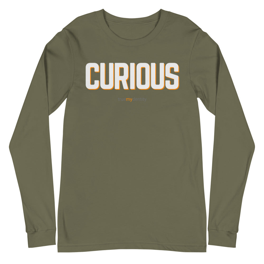 CURIOUS Long Sleeve Shirt Bold Design | Unisex