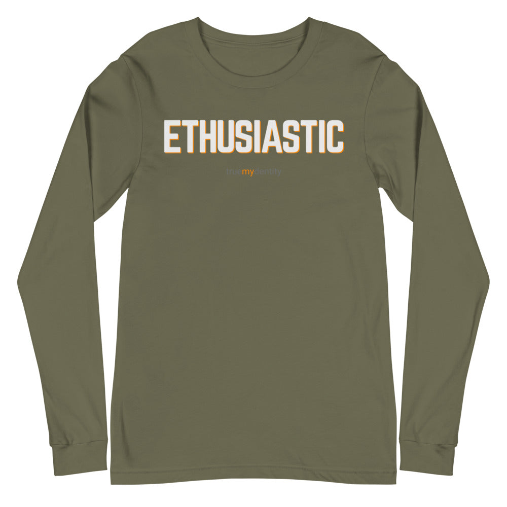ENTHUSIASTIC Long Sleeve Shirt Bold Design | Unisex