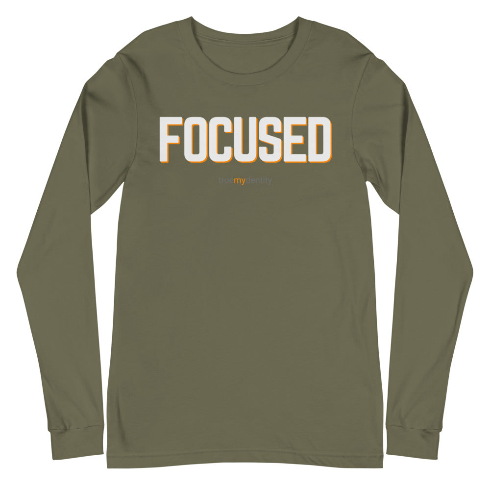 FOCUSED Long Sleeve Shirt Bold Design | Unisex