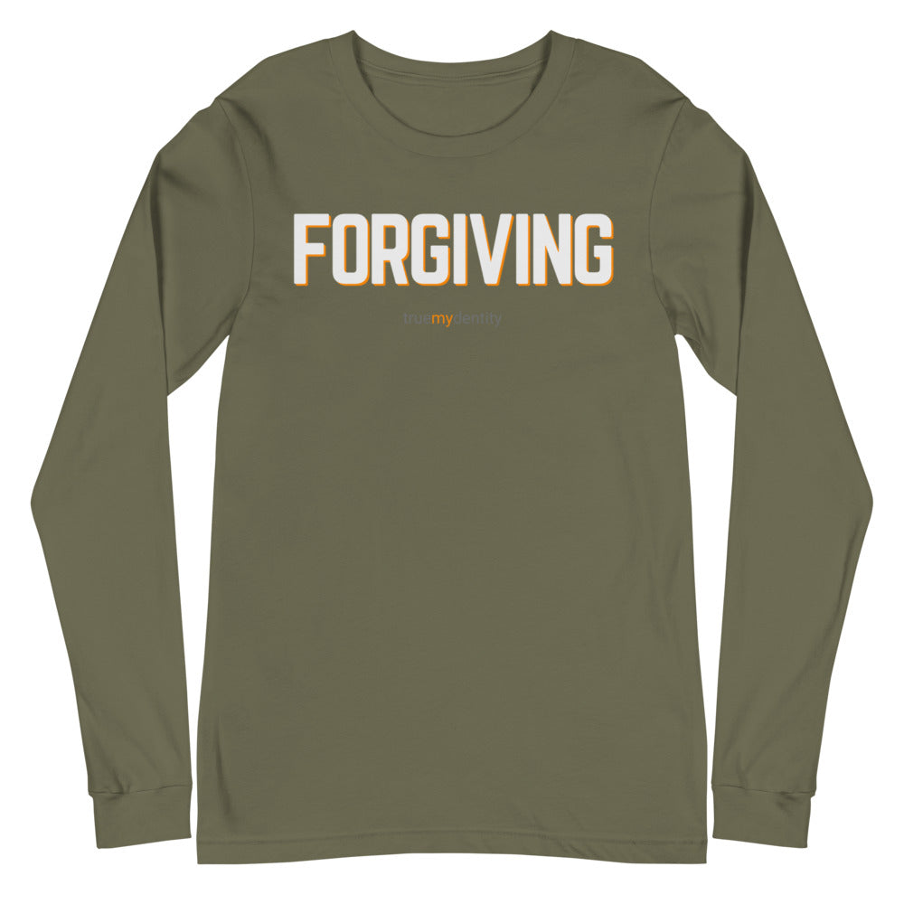 FORGIVING Long Sleeve Shirt Bold Design | Unisex