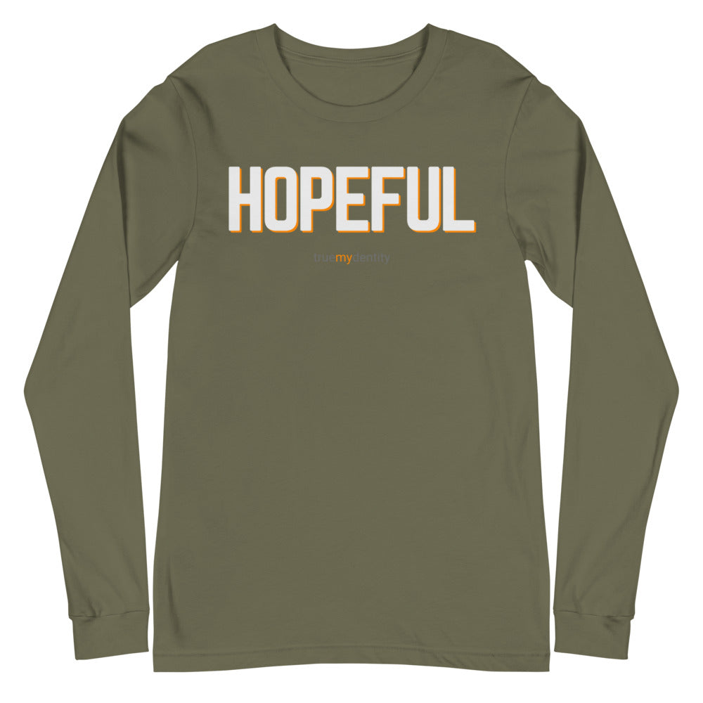 HOPEFUL Long Sleeve Shirt Bold Design | Unisex