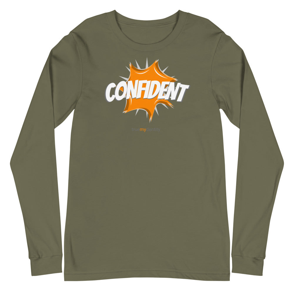 CONFIDENT Long Sleeve Shirt Action Design | Unisex