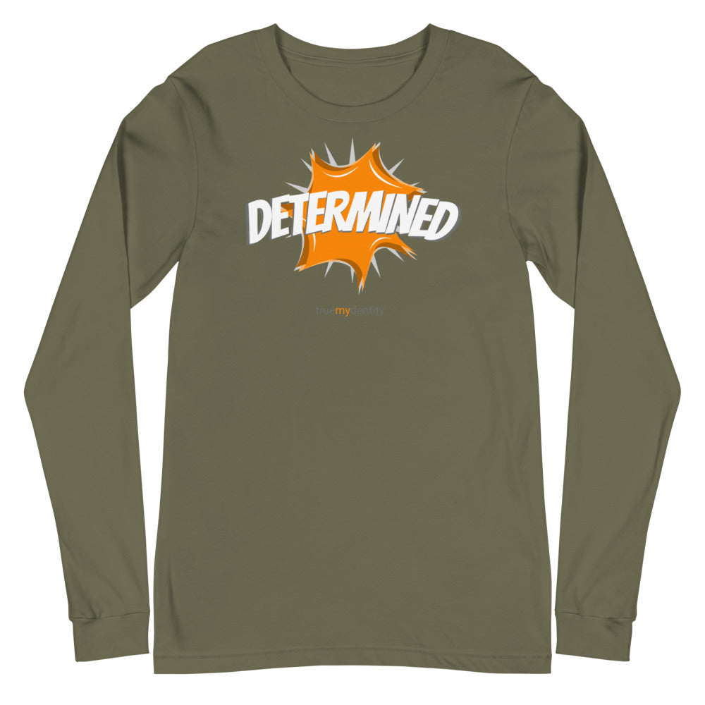DETERMINED Long Sleeve Shirt Action Design | Unisex