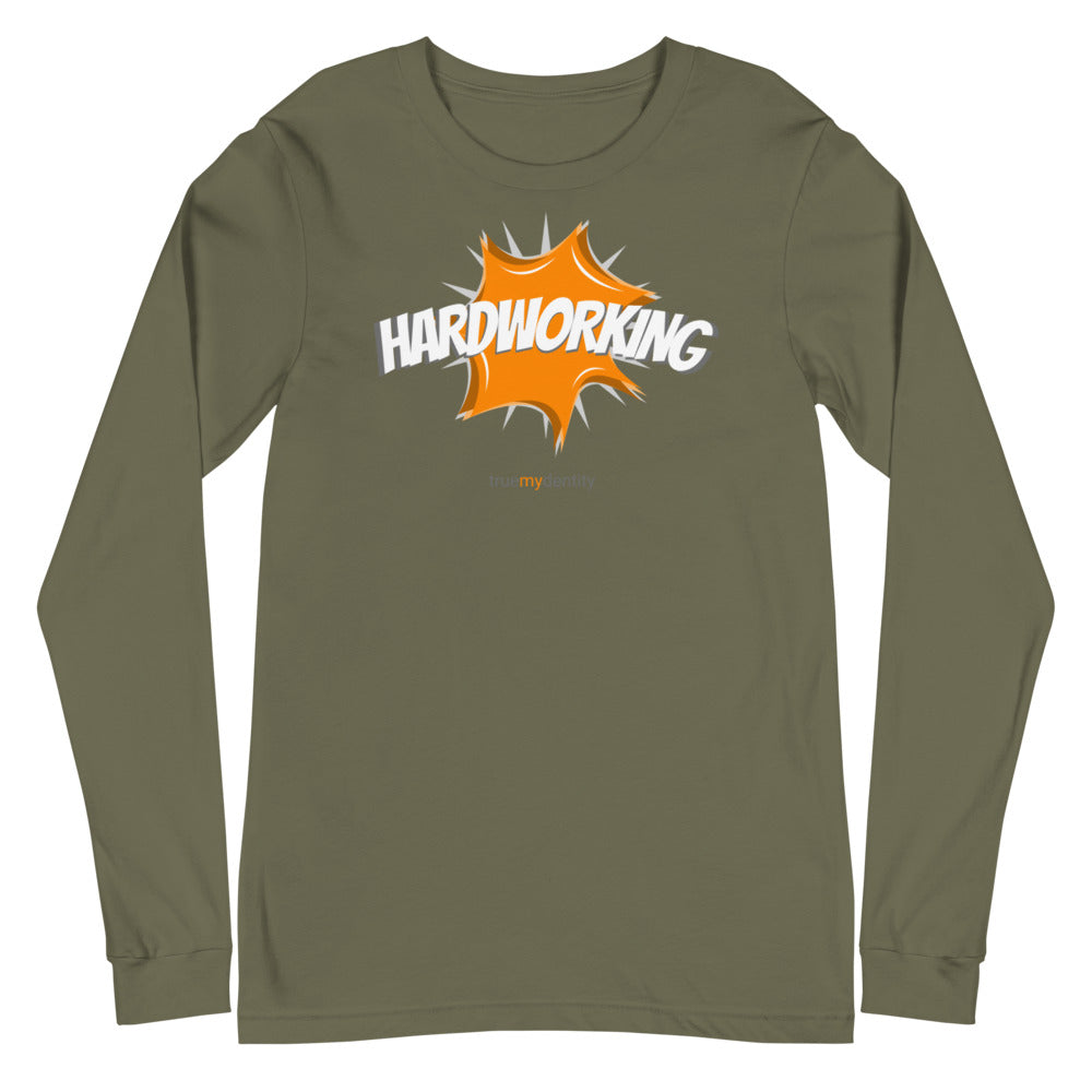 HARDWORKING Long Sleeve Shirt Action Design | Unisex