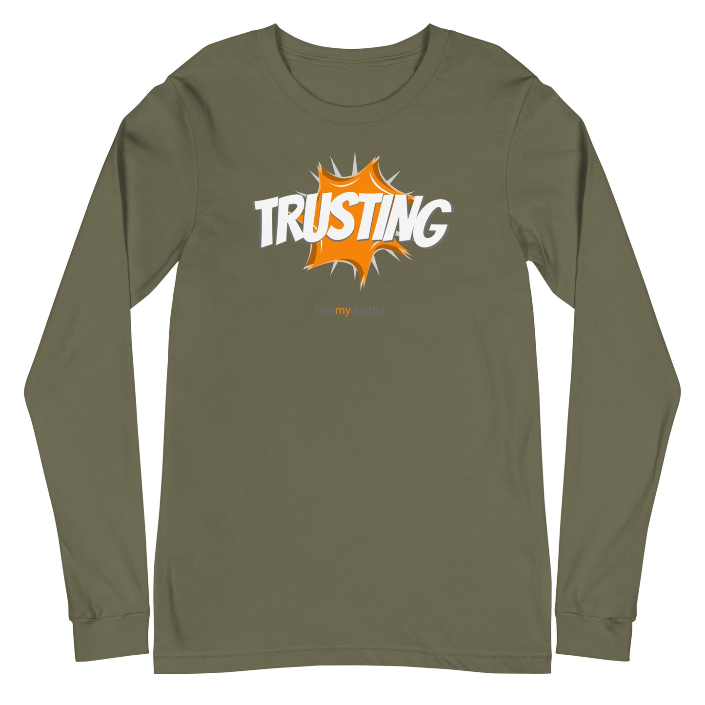 TRUSTING Long Sleeve Shirt Action Design | Unisex