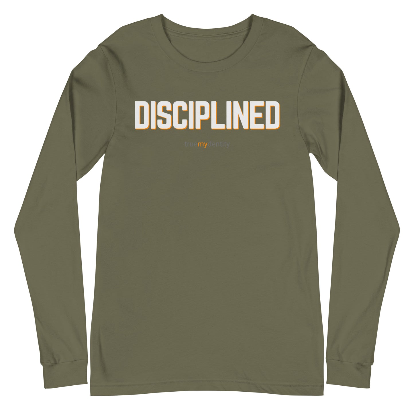 DISCIPLINED Long Sleeve Shirt Bold Design | Unisex