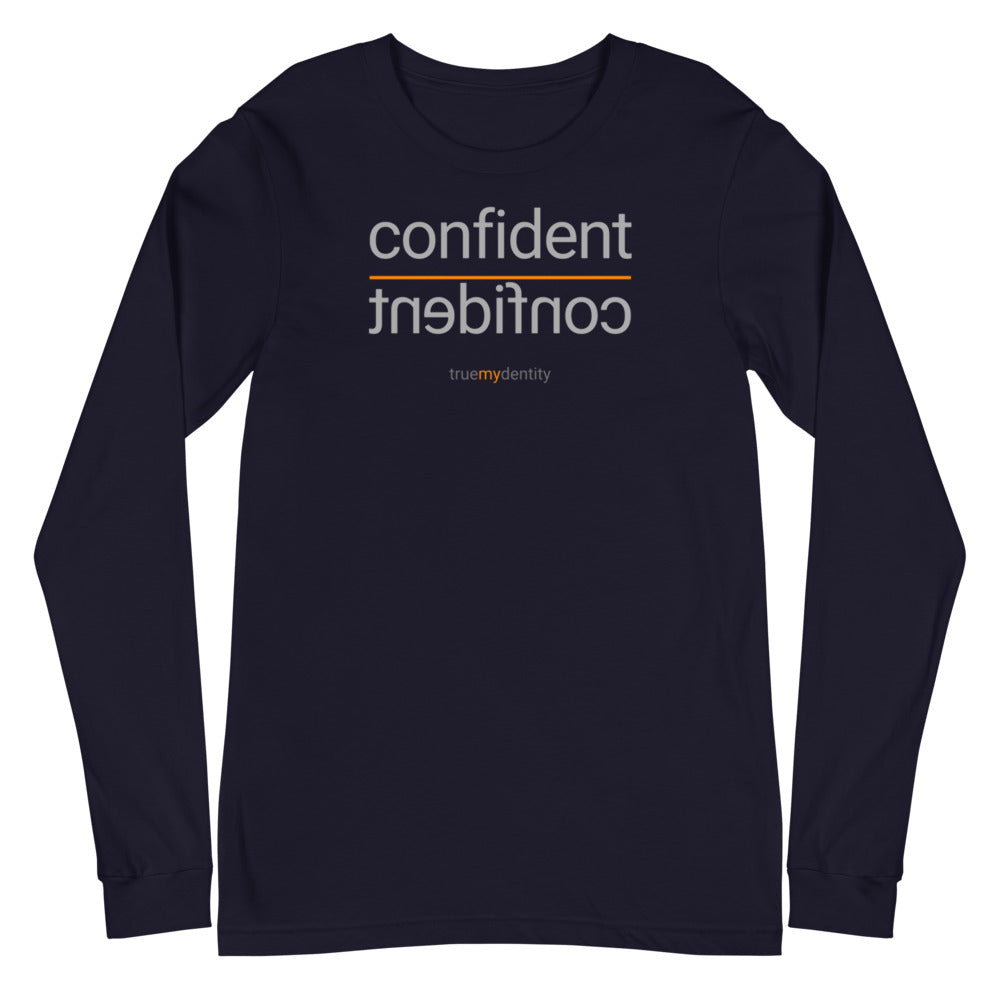 CONFIDENT Long Sleeve Shirt Reflection Design | Unisex