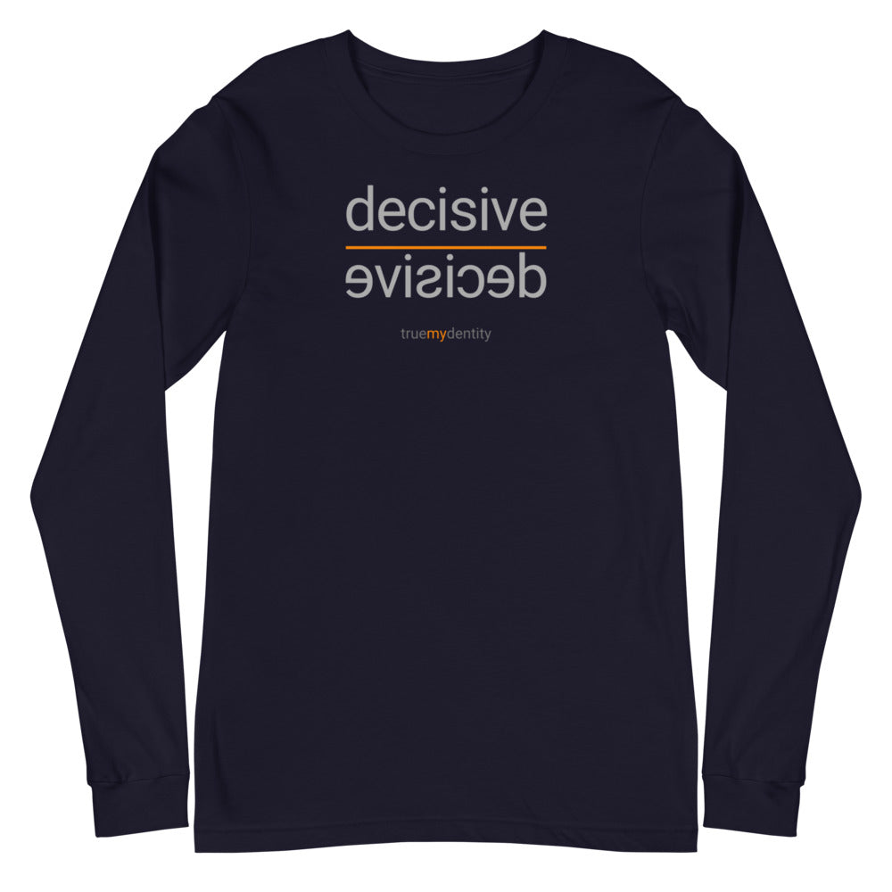 DECISIVE Long Sleeve Shirt Reflection Design | Unisex