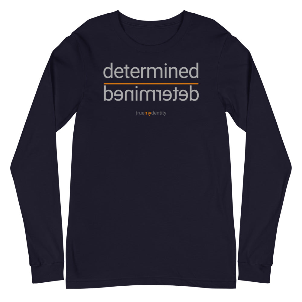 DETERMINED Long Sleeve Shirt Reflection Design | Unisex