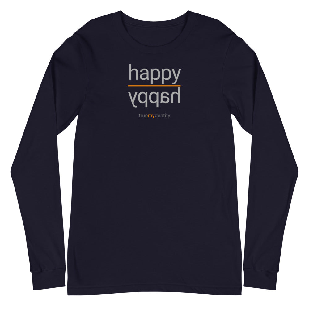 HAPPY Long Sleeve Shirt Reflection Design | Unisex