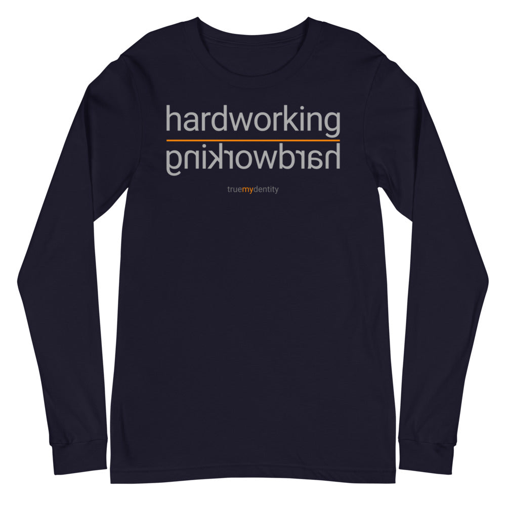 HARDWORKING Long Sleeve Shirt Reflection Design | Unisex