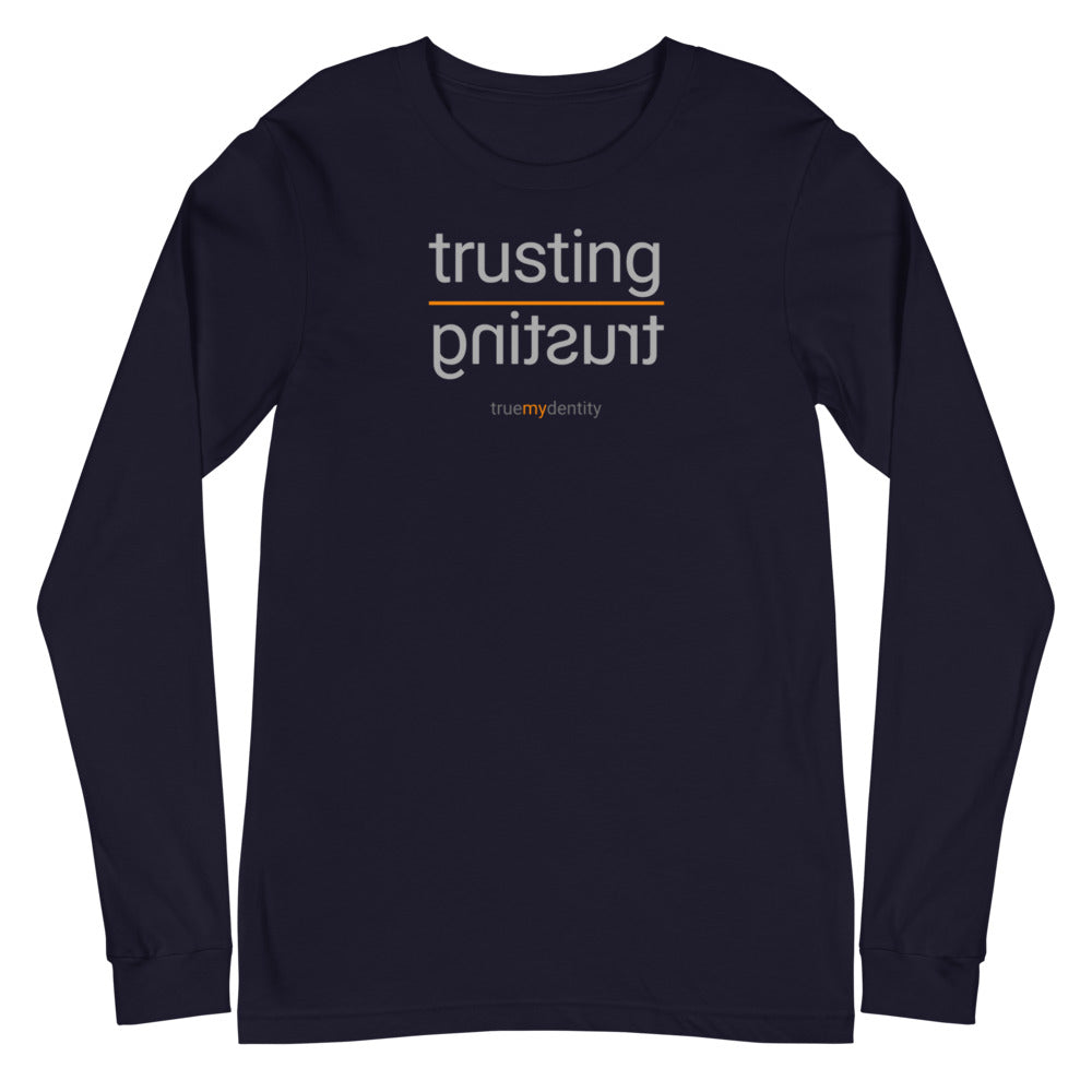 TRUSTING Long Sleeve Shirt Reflection Design | Unisex
