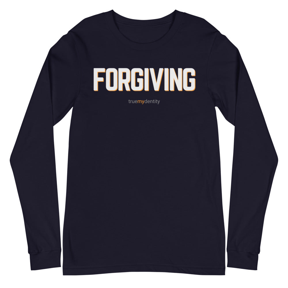 FORGIVING Long Sleeve Shirt Bold Design | Unisex
