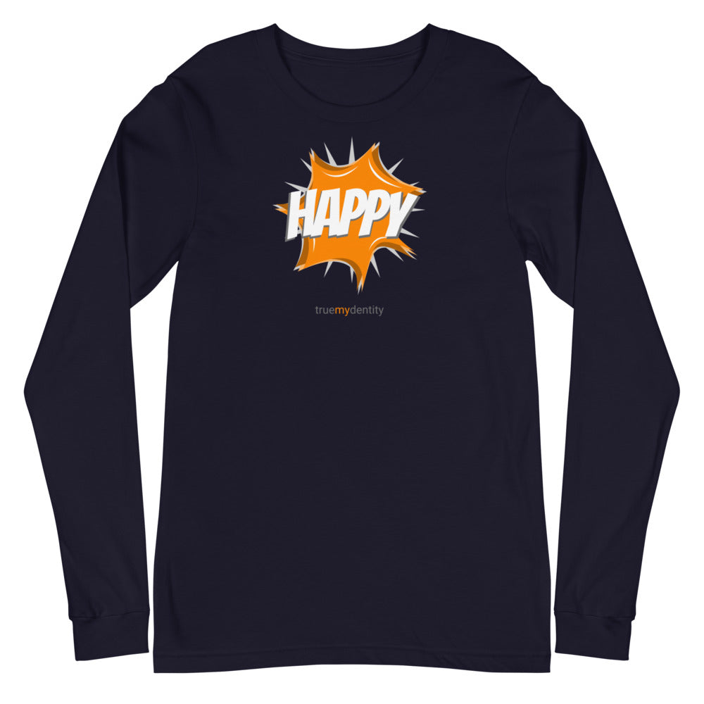 HAPPY Long Sleeve Shirt Action Design | Unisex