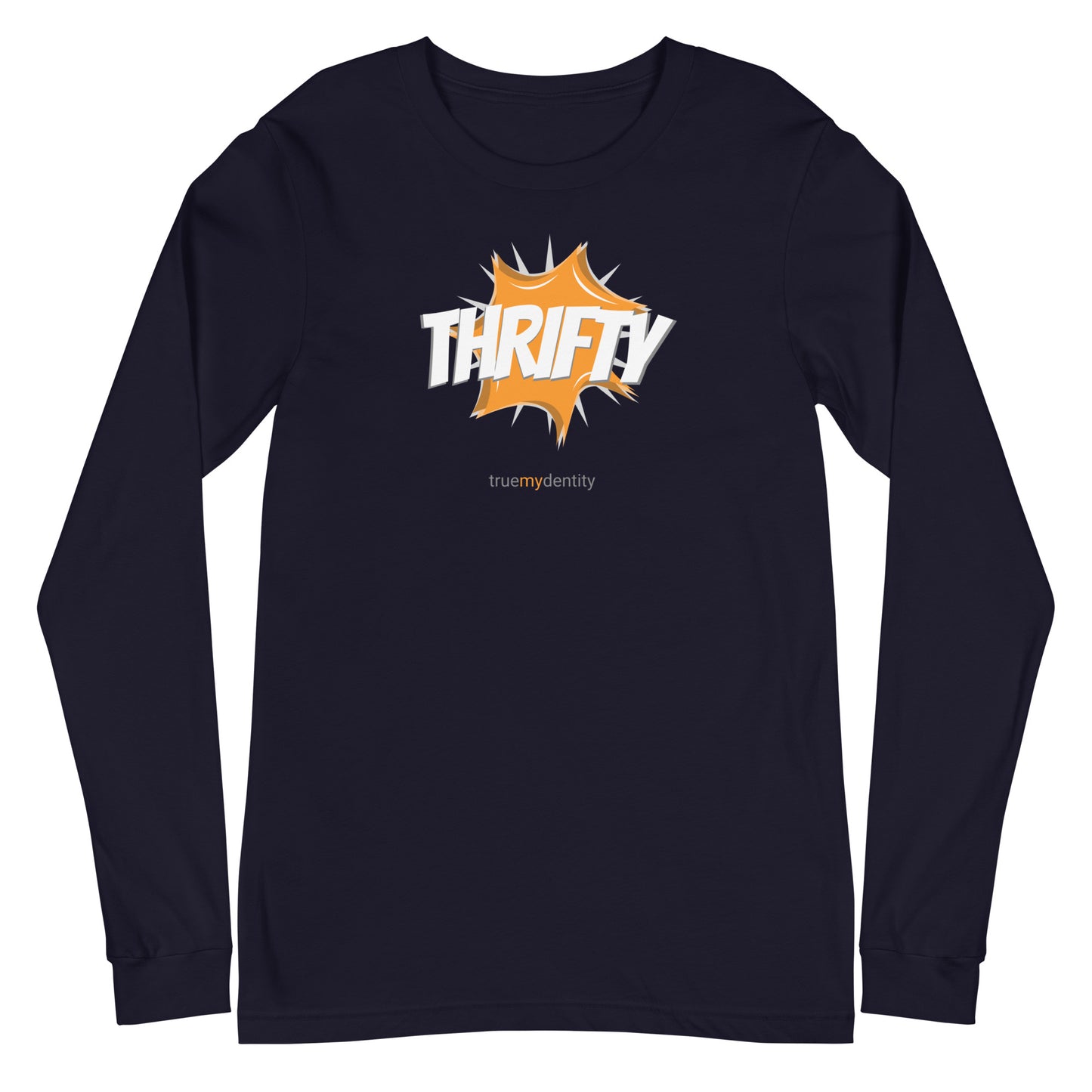 THRIFTY Long Sleeve Shirt Action Design | Unisex