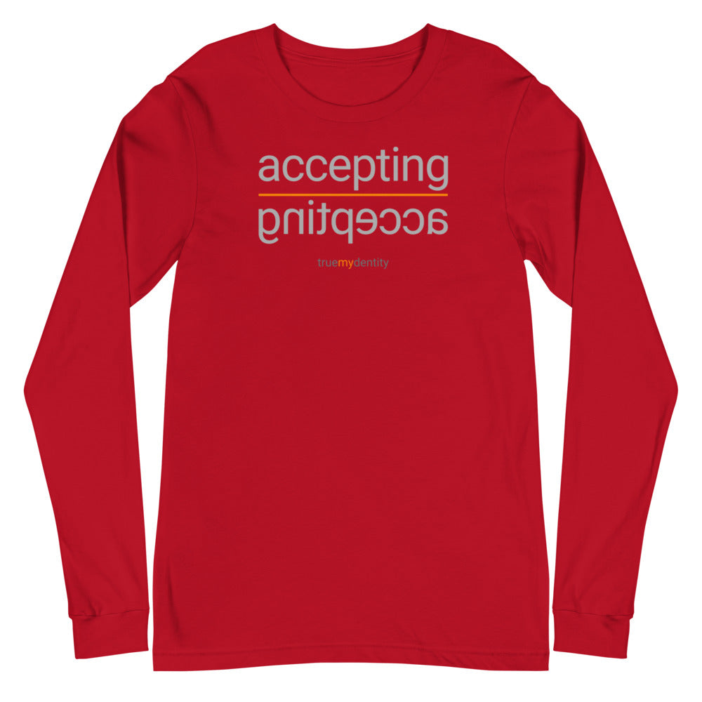 ACCEPTING Long Sleeve Shirt Reflection Design | Unisex